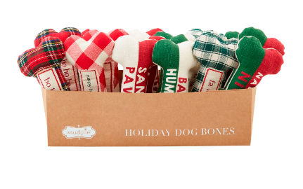 CHRISTMAS DOG BONE TOYS