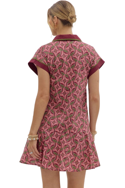 Celeste Maroon Mini Dress