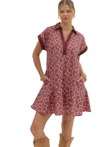 Celeste Maroon Mini Dress
