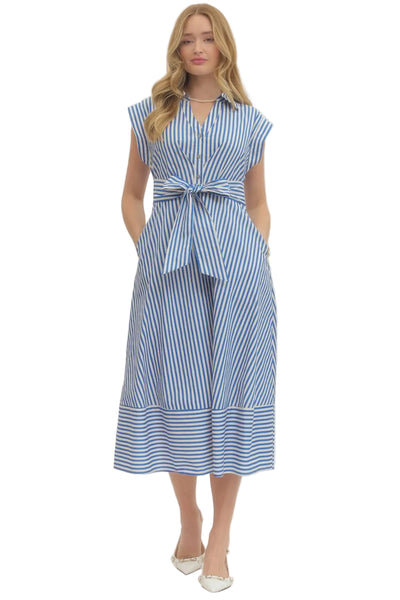 Cami Striped Midi Dress