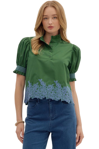 Haven Hunter Green Top