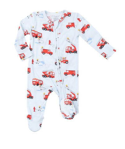 Firetruck Dalmations Footie