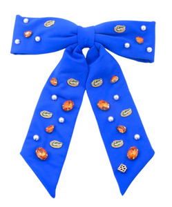 Blue Florida Gators Bow Barrette