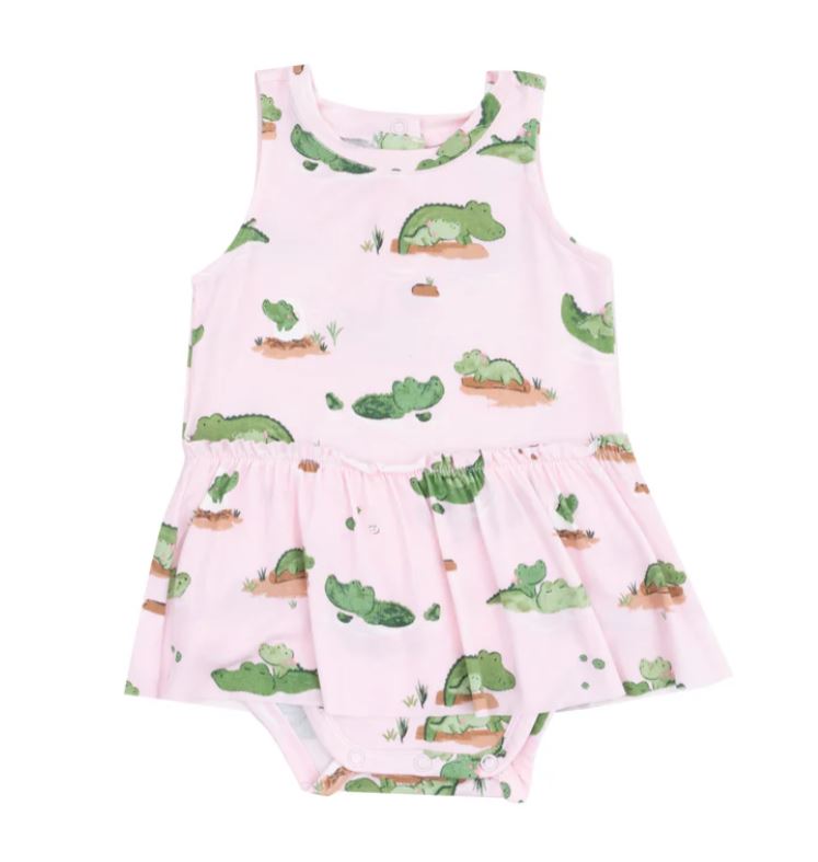 Pink Alligator Bubble with Skirt