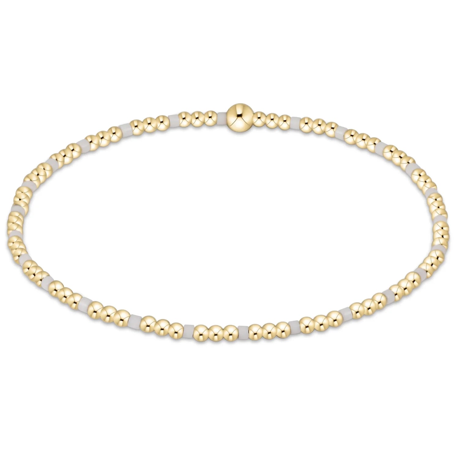 Gameday Hope Sincerity 2mm Bead Bracelet - White