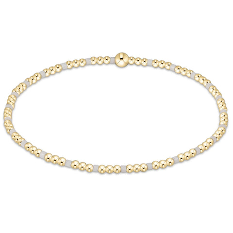 Gameday Hope Sincerity 2mm Bead Bracelet - White