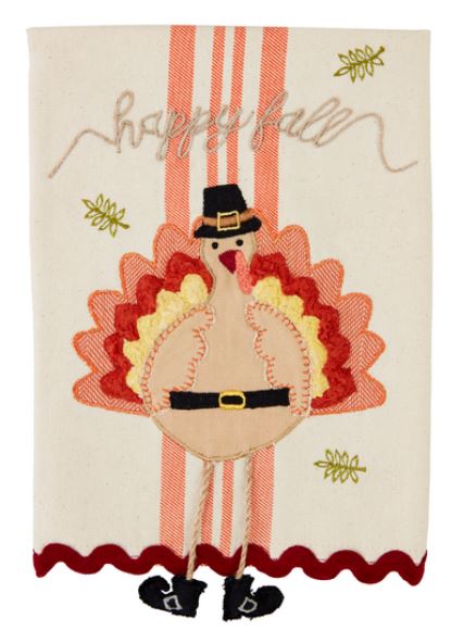 Thanksgiving Dangle Leg Tea Towel