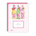 HBD Bottles Gift Card Greeting