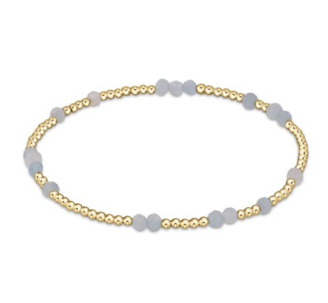 Hope Unwritten Gemstone Bracelet - Aquamarine