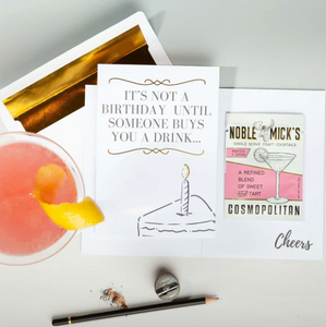 Cocktail and Card