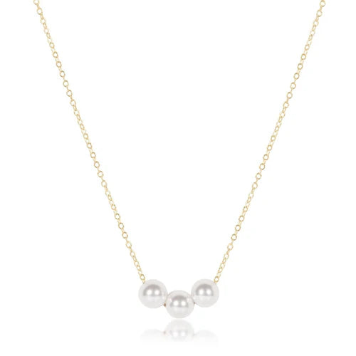 16" Necklace Gold - Joy Pearl