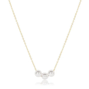 16" Necklace Gold - Joy Pearl