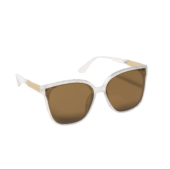 Savannah Sunglasses - White Marble