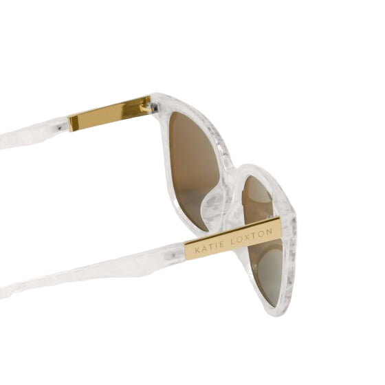 Savannah Sunglasses - White Marble