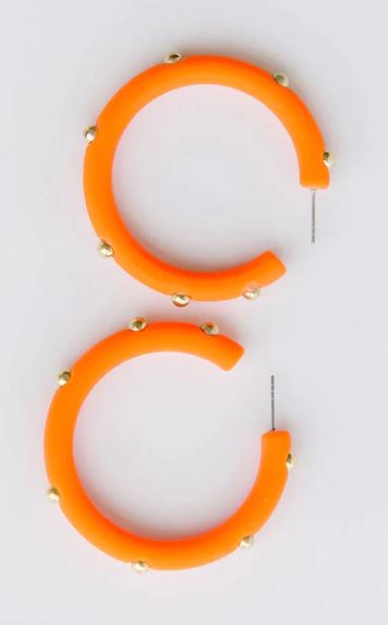 Candace Orange Earrings