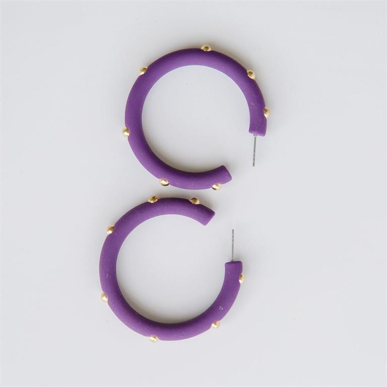 Candace Plum Earrings