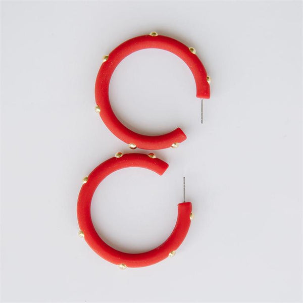 Candace Red Earrings