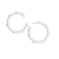Candace White Earrings