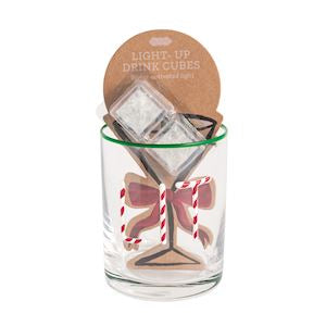 Lit Glass & Light-Up Drink Cube Set