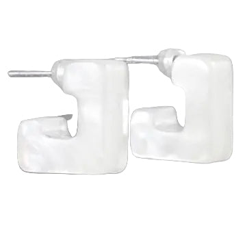 White L Shaped Hoop