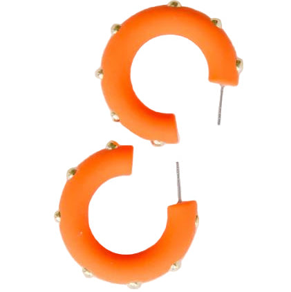 Candace Orange Earrings