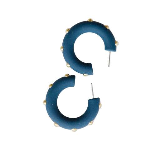 Candace Navy Earrings