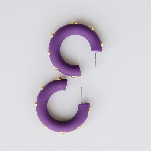 Candace Plum Earrings