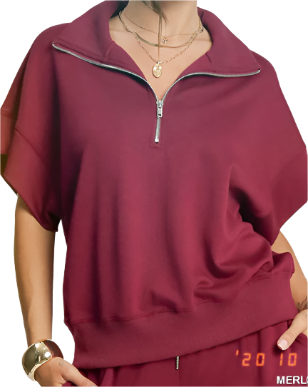 Lisa Burgundy Top