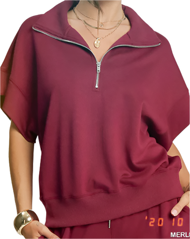 Lisa Burgundy Top