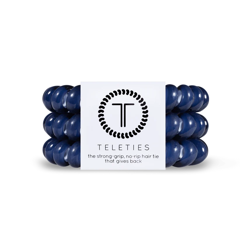 Nantucket Navy Hair Ties