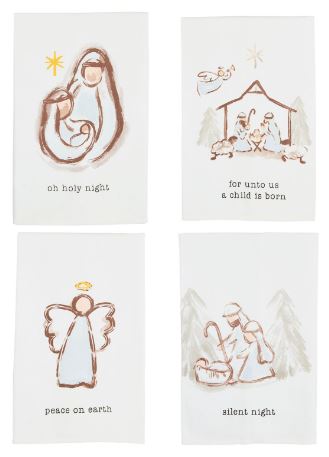 Nativity Tea Towel