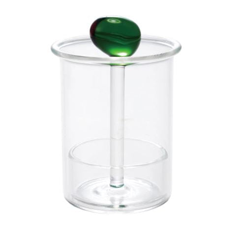 Glass Olive Toothpick Holder