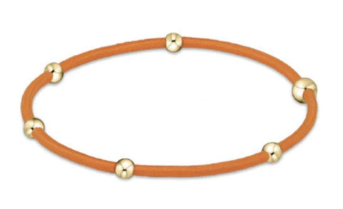 "E"ssentials Orange Hair Bracelet