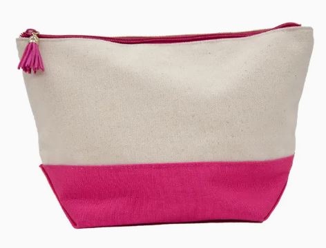 Canvas Cosmetic Tote