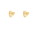 Brass Bow Hoops