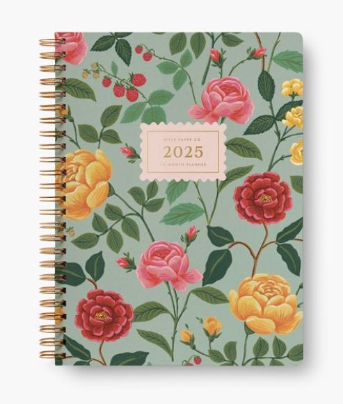 2025 Roses Spiral Planner