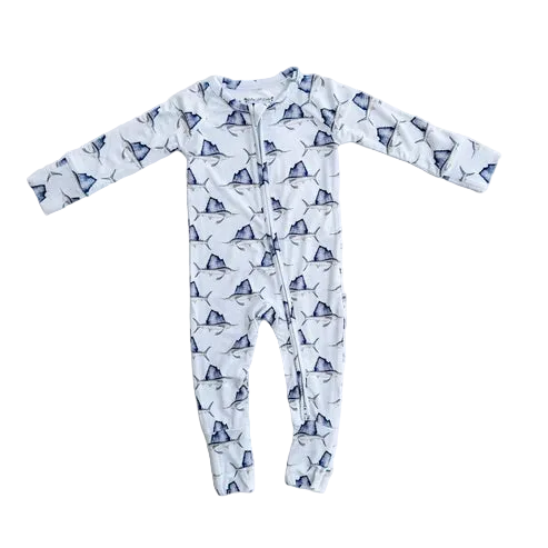 Sailfish Zippy Sleepers with Fold Over Cuff