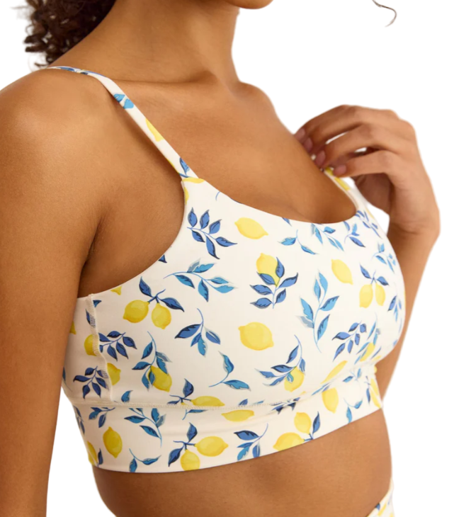 Shine On Lemon Sports Bra