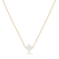 Signature Cross Necklace White