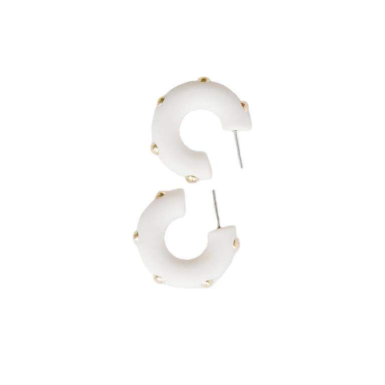 Candace White Earrings