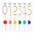 Big Golden Sparkler Number