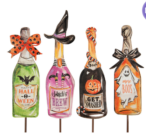Spooky Wine Bottles