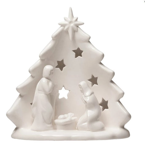 Holy Family Stoneware Tree