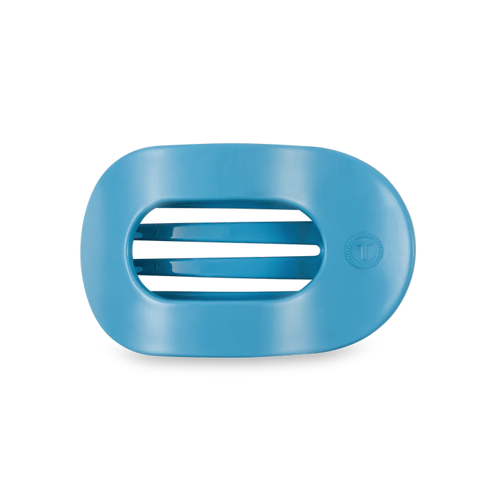 Summer Sky Medium Flat Round Hair Clip