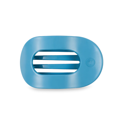 Summer Sky Medium Flat Round Hair Clip