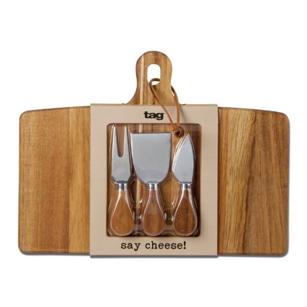 Acacia Board & Cheese Utensil Set