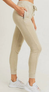 Tan Skinny Fleece Joggers