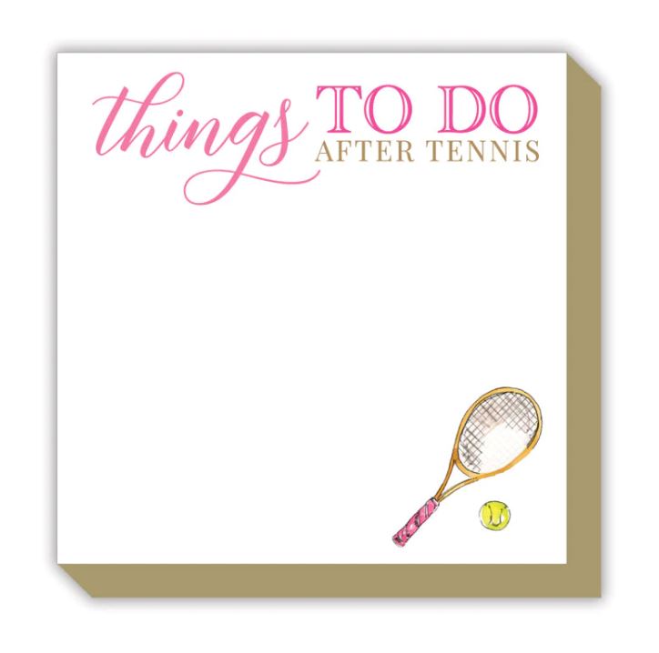 Things to Do After Tennis Notepad