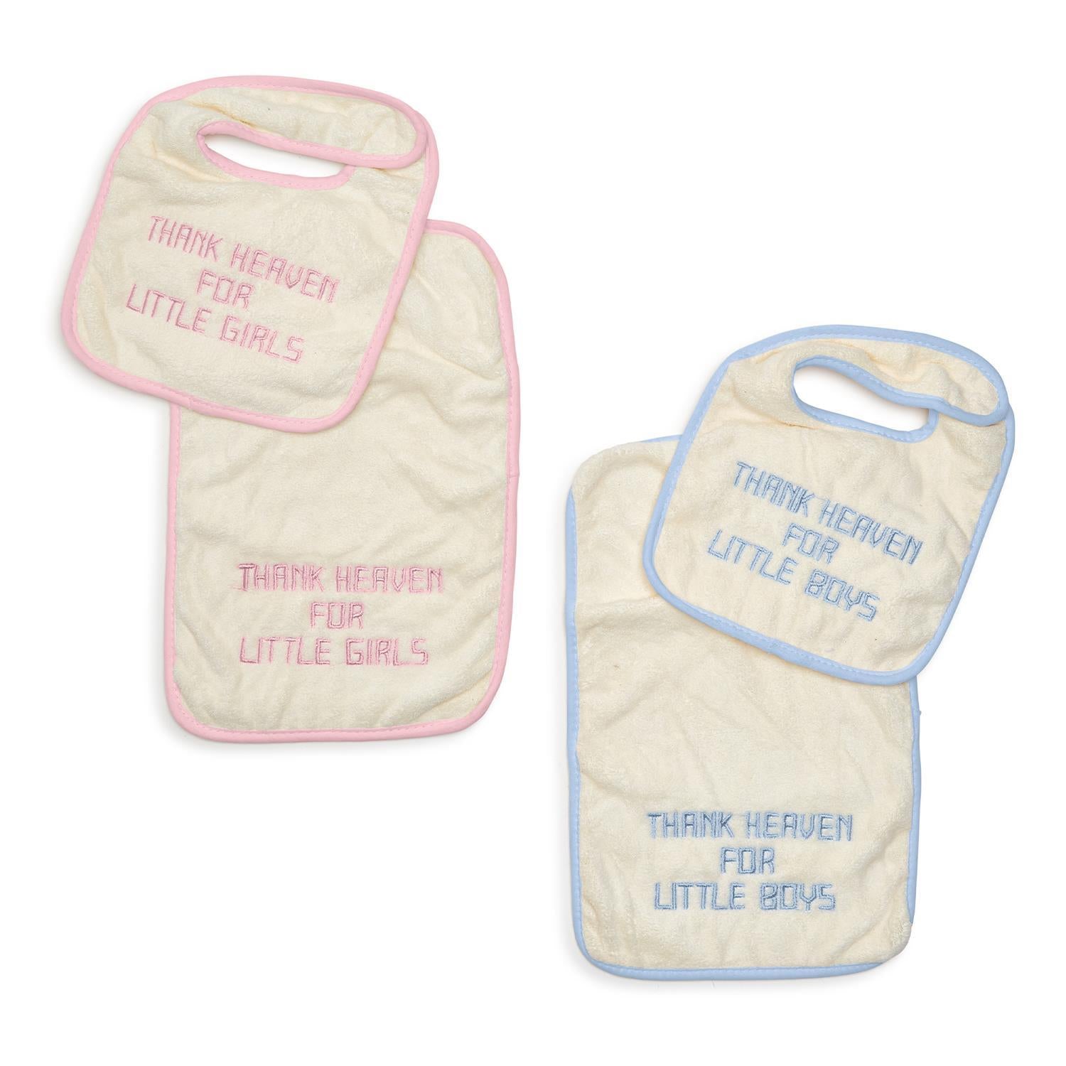 Thank Heaven Bib and Burp Cloth Set