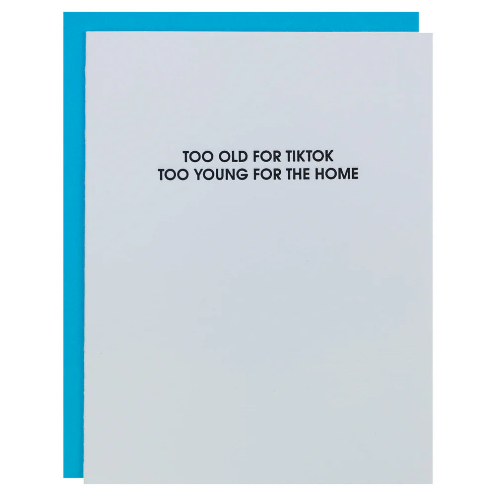 Too Old for Tiktok Card